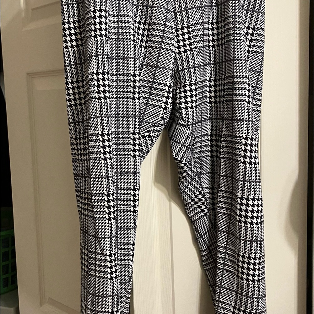 Black and White Plaid Pants